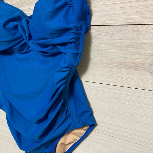 Royal blue shore shapes swimsuit 14 - Picture 3 of 8
